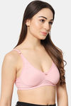 Bleeding Heart Double Layered Non Wired Full Coverage T-Shirt Bra - Rose pink — thumbnail 4